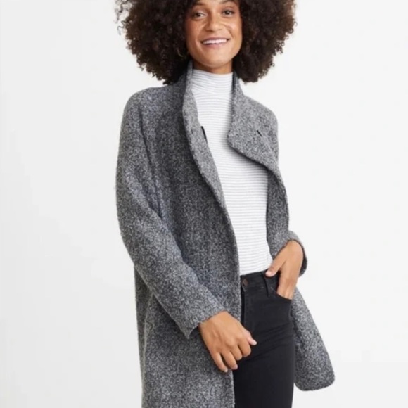 MARINE LAYER Stephanie Cocoon Coat in Ash Heather - Small - Picture 1 of 6